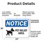 Signmission Pet Relief Area, 24 in W x Rectangle, Plastic OS-2PACK-NS-P-1824-L-17246 - alternate 5